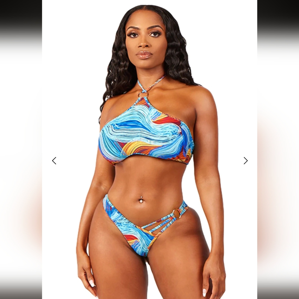 Blue Abstract Bikini